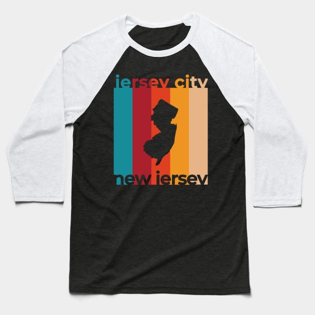 Jersey City New Jersey Retro Baseball T-Shirt by easytees